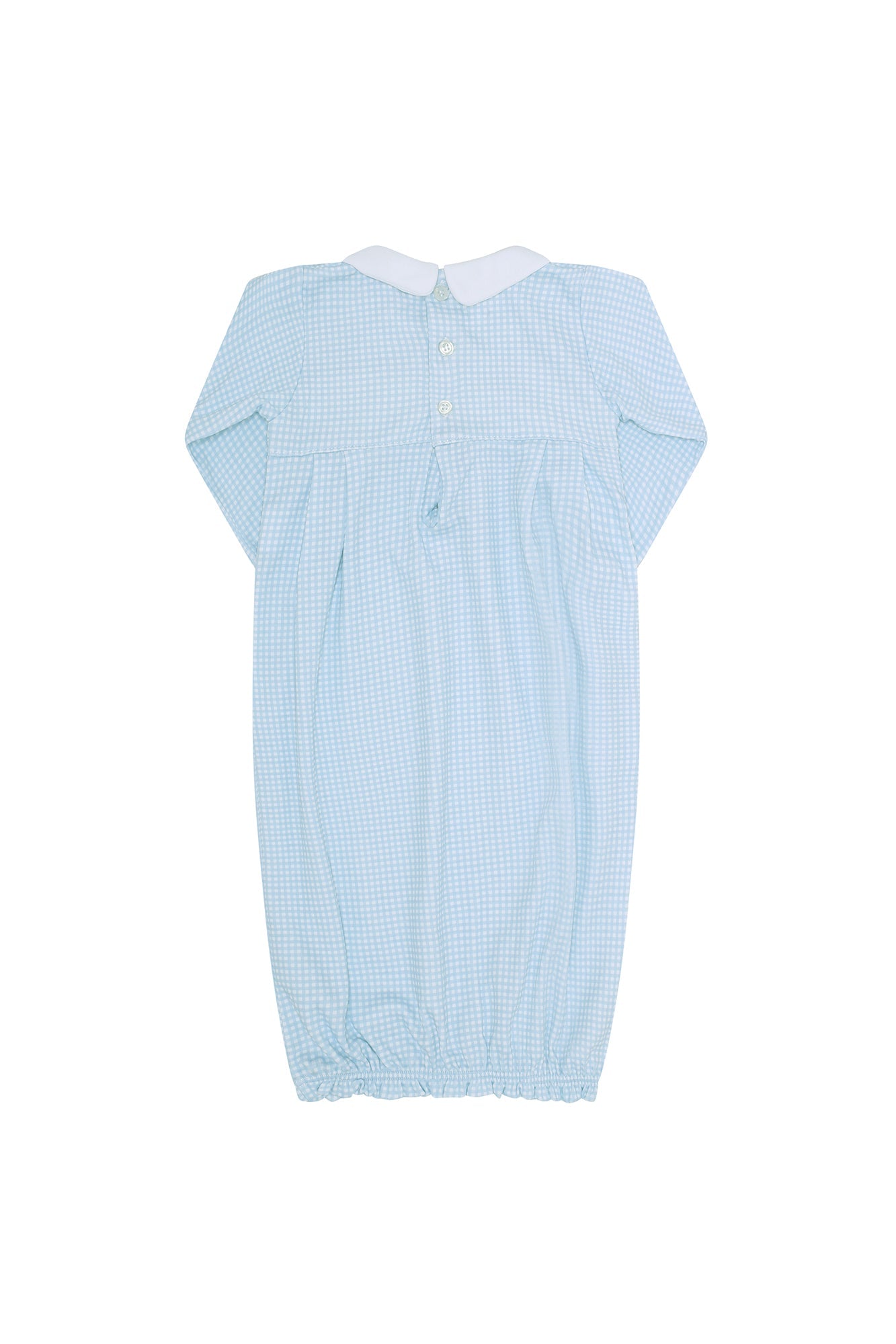 Image of Blue Gingham Baby Gown